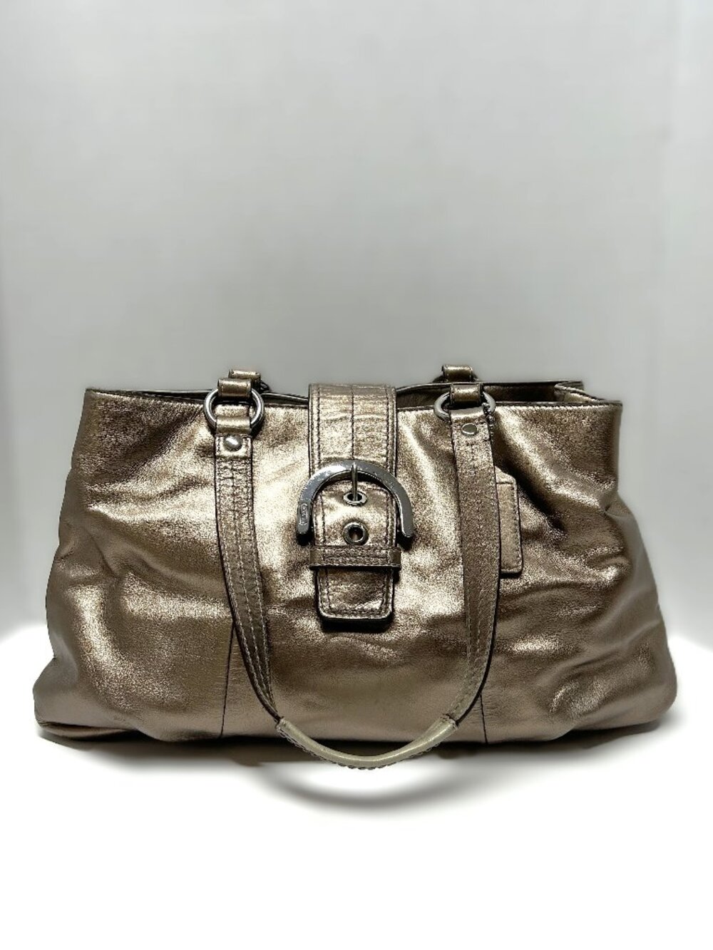 Coach vintage antique gold shoulder bag